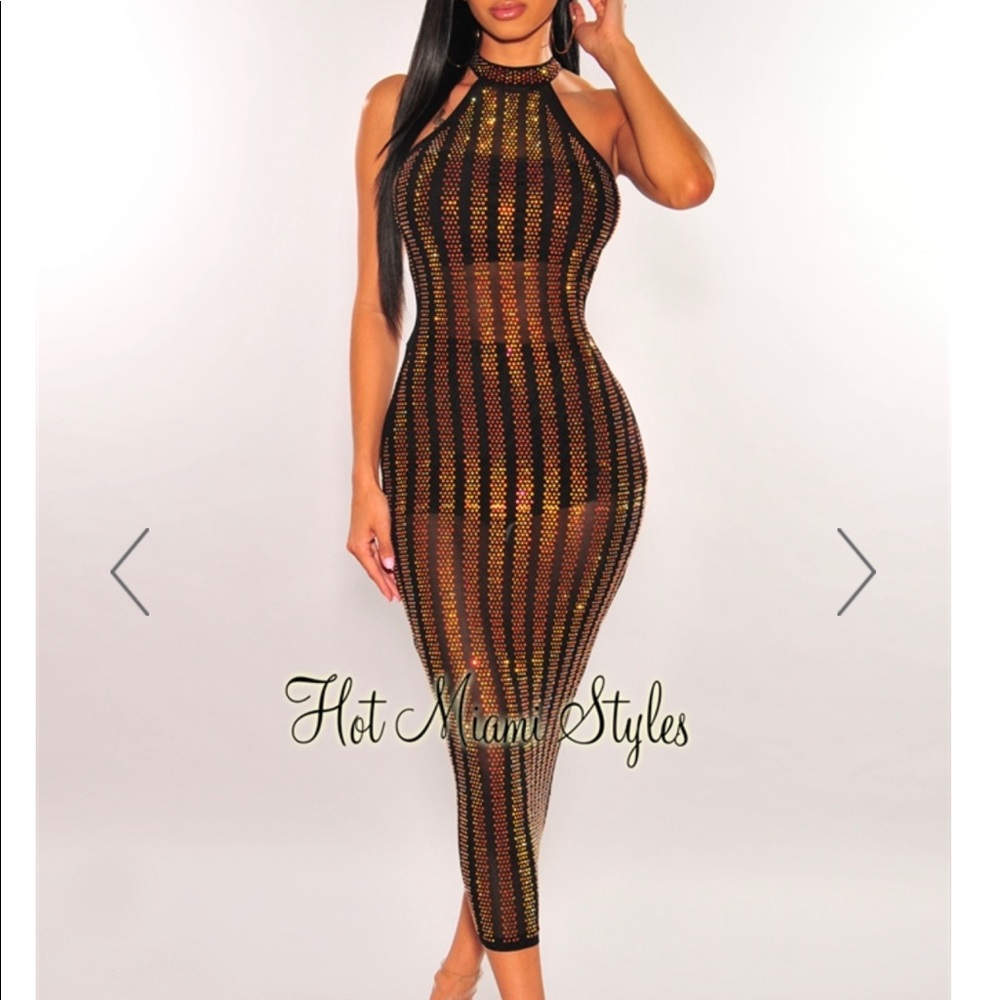 Hot Miami styles Dress studded